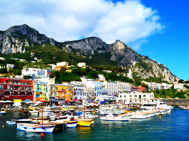 How to get from a cruise ship from naples to capri