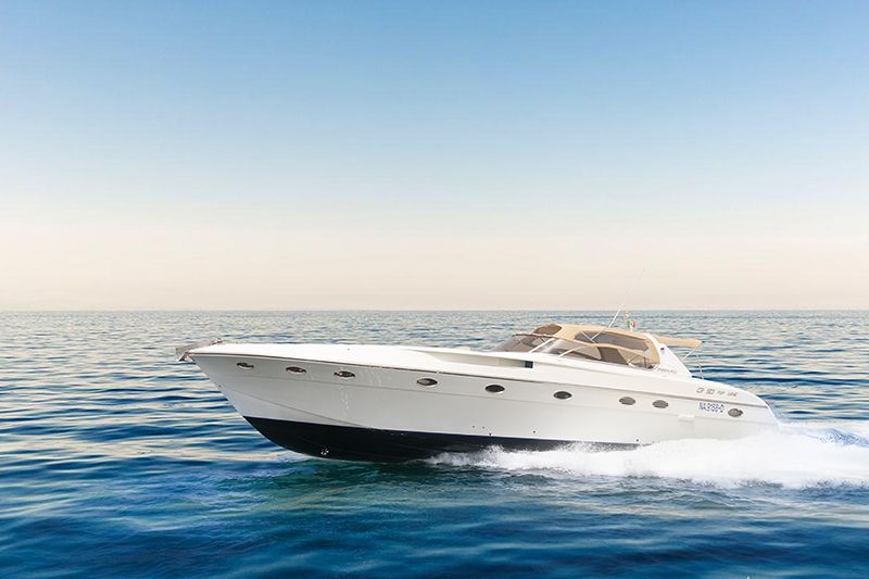 Motorboat in capri